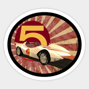 mach 5 Sticker